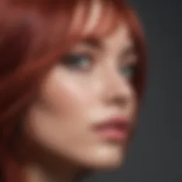 Vibrant hair color palette showcasing a range of shades