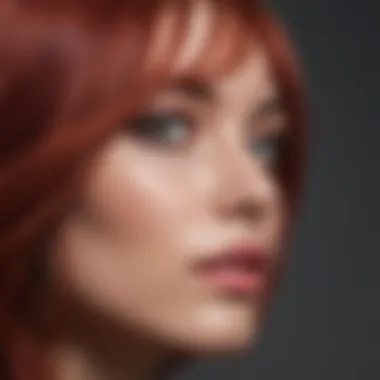 Vibrant hair color palette showcasing a range of shades