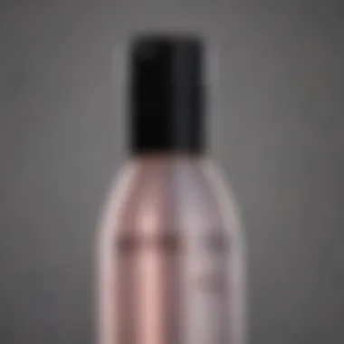 Close-up of Madison Beer's acne wash bottle showcasing its modern design