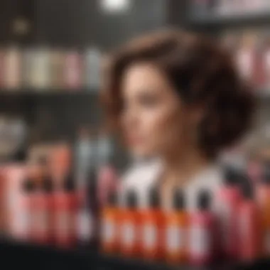 Showcase of Miss Camille Hair Products A vibrant display of Miss Camille Hair Products showcasing their unique formulations.