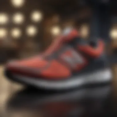 Cutting-edge New Balance running shoe showcasing advanced cushioning technology