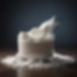 Close-up of natural shaving cream ingredients