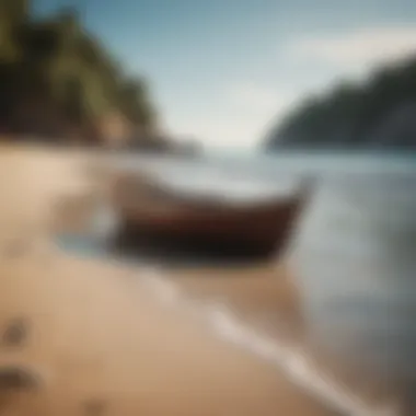 Serene Beach Setting Serene beach setting ideal for relaxation and self-discovery