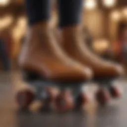 Vintage roller skates showcasing classic design