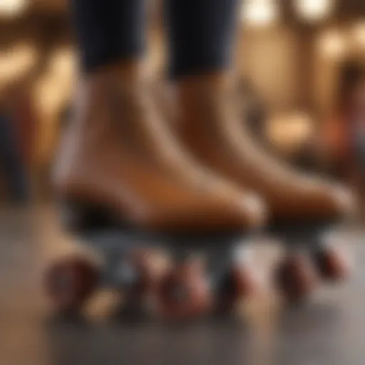 Vintage roller skates showcasing classic design