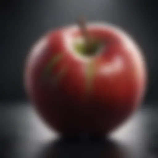 Juicy, ripe apple