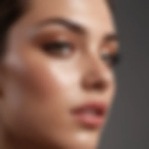 A close-up view of Sephora body shimmer products showcasing their textures.