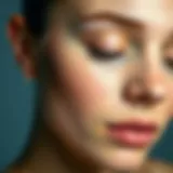 Illustration of skin elasticity improvement techniques