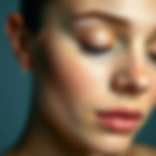 Illustration of skin elasticity improvement techniques