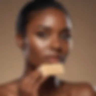 A representation of diverse skin types benefitting from Nubian bar soap