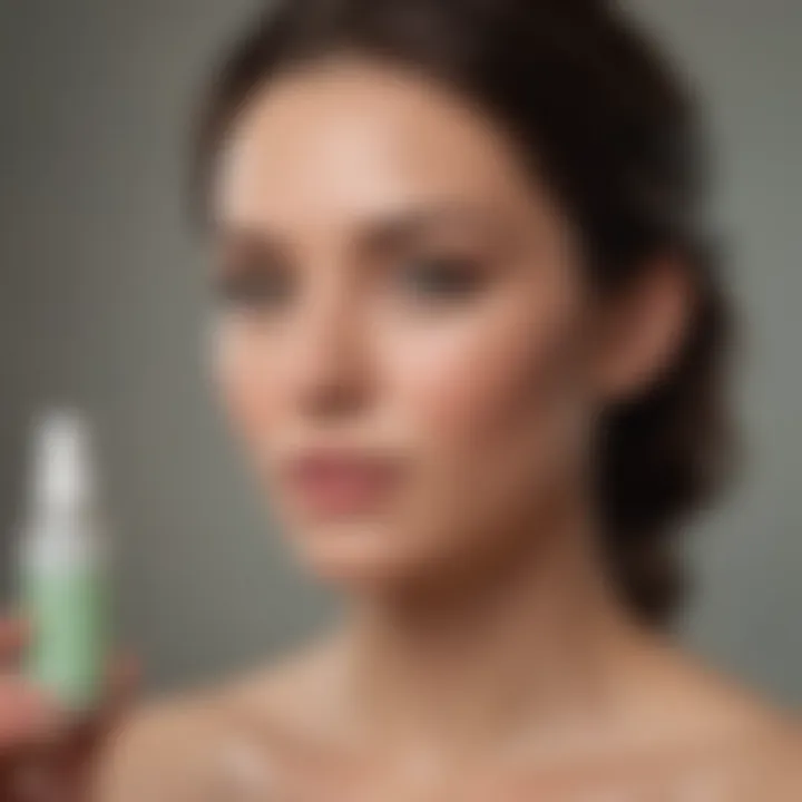 A serene setting featuring Mario Badescu sprays as part of a skincare routine.