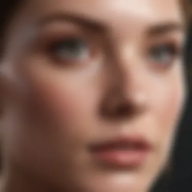 The Art of Skincare Application A close-up of skincare application highlighting texture and application techniques.