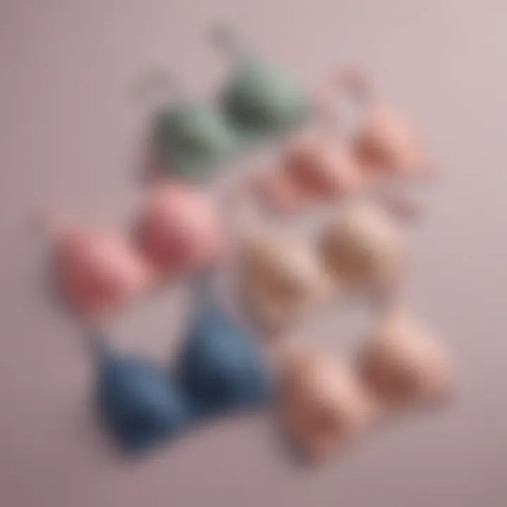 An elegant display of bralettes designed for various body types and fashion choices.