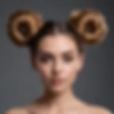 Creative styling options with clip-on space buns