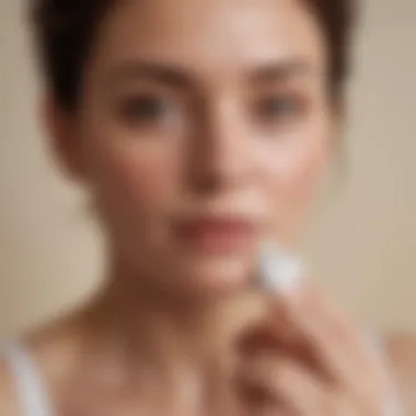 Nurturing Skin Care During Breastfeeding A serene moment showcasing a mother applying skincare
