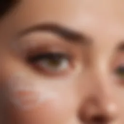 Close-up of Ulta Beauty eyebrow stencil showcasing intricate design.