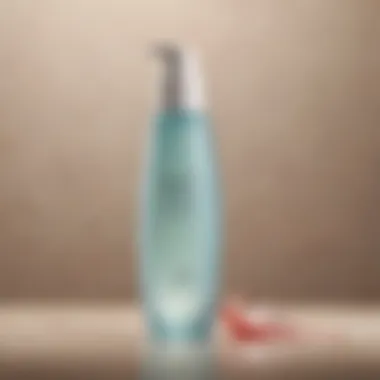The Aesthetic Appeal of Water-Free Cleansers A modern water-free face cleanser in a sleek bottle against a neutral background