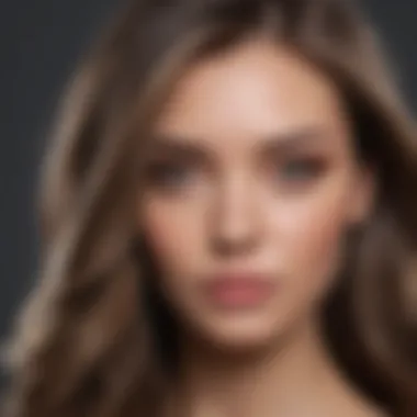 Subtle balayage technique