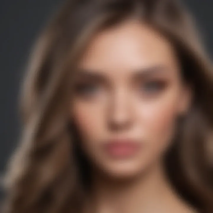 Subtle balayage technique