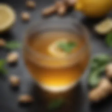 Invigorating Herbal Tea Blend for Cold Relief Herbal tea with ginger and lemon