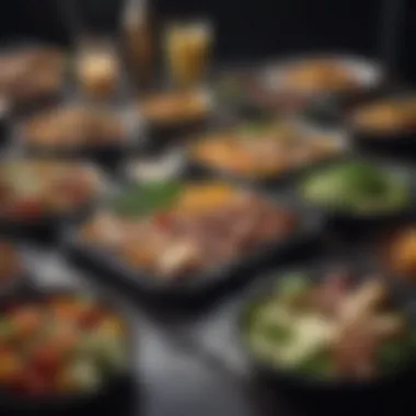 Diverse Meal Plans for Every Lifestyle A visually appealing arrangement of various meal plans