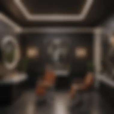 Sleek Salon Interior Design Modern salon interior with chic decor