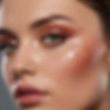 Makeup artist creating a look using Flutter By Palette