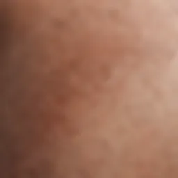 Close-up of hair follicle before laser hair removal treatment