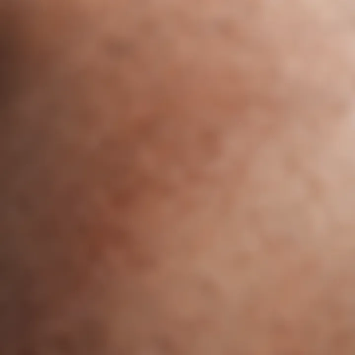 Close-up of hair follicle before laser hair removal treatment