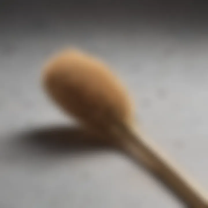 Soft-bristled brush for gentle cleaning of gold vermeil items