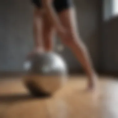 Pilates Ball Leg Exercise