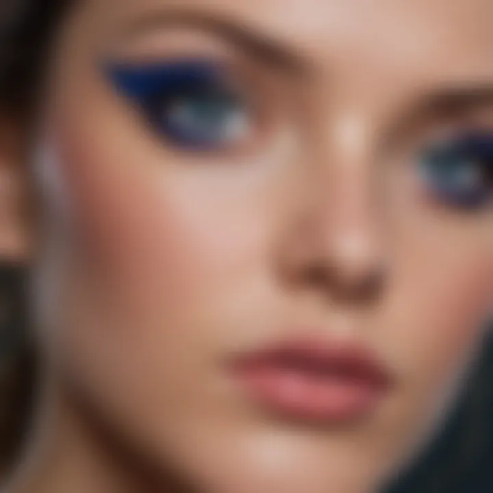 Glamorous Makeup Look with Cobalt Blue Eye Pencil