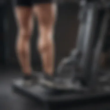 Leg press machine at the gym