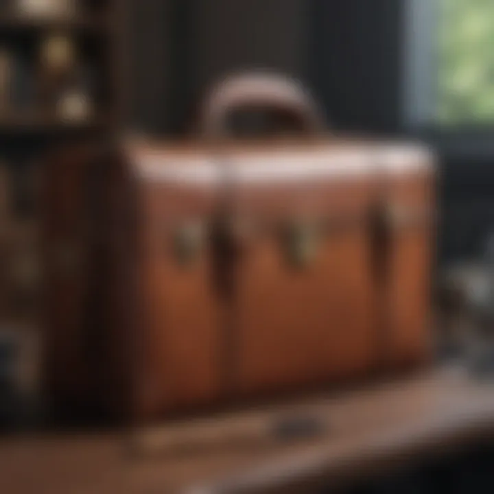 Handcrafted Leather Briefcase with Timeless Appeal