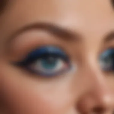 Comparison of different eye colors enhanced by Sephora's blue eyeliner