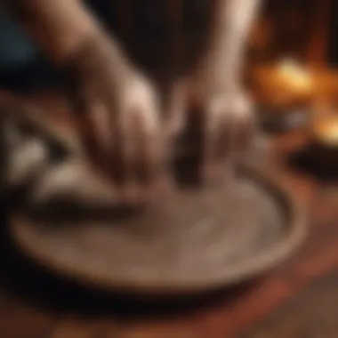 Henna artist showcasing traditional tools and paste