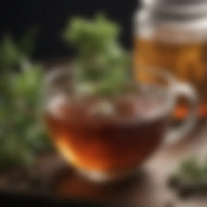 Herbal tea with natural decongestant properties