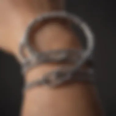 Symbolic Best Friend Bracelets Close-up of intertwined best friend bracelets