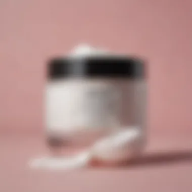 Luxurious Texture of the Makeup Remover Balm Texture of Juno and Co Makeup Remover Balm on a clean surface
