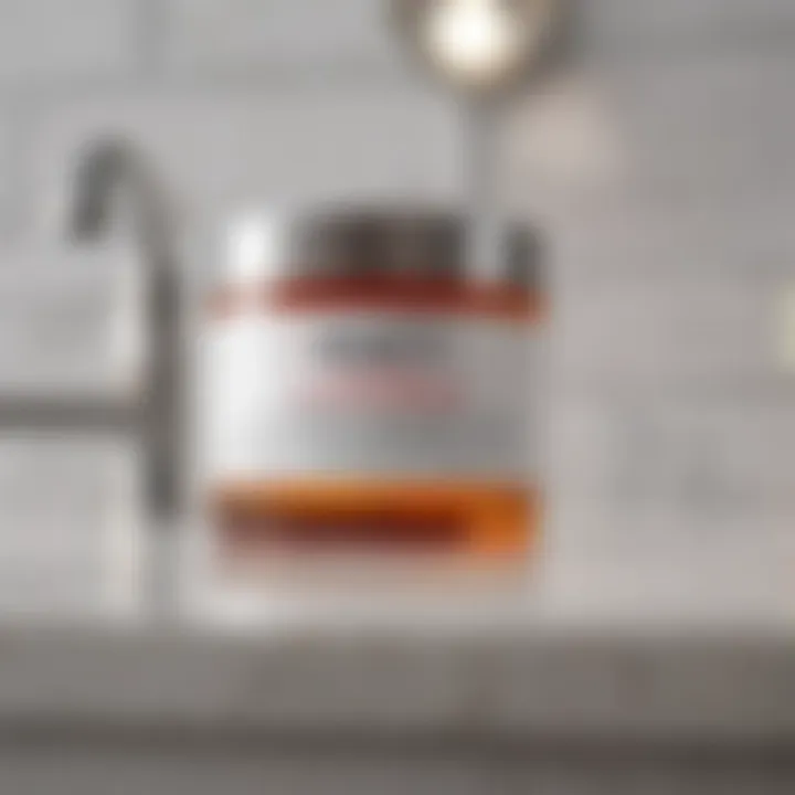 Close-up of Kiehl's Ultra Facial Moisturizer on a bathroom counter