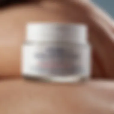 Texture of Kiehl's Ultra Facial Moisturizer on a fingertip