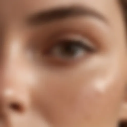 Close-up of Laura Mercier Sunny Beige Foundation texture on skin