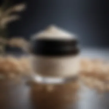 Luxurious packaging of Japanese rice face cream