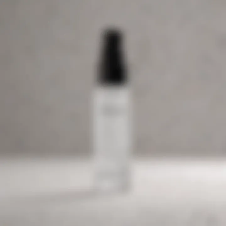 Luxurious spray moisturizer packaging in minimalist style