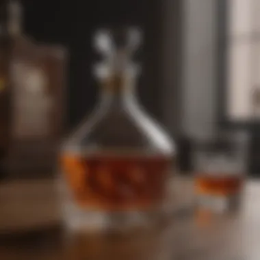 Luxurious whiskey decanter set