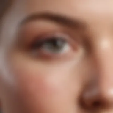 Close-up of under-eye area looking refreshed and rejuvenated