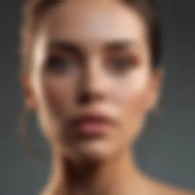 Achieving a Radiant Glow A perfectly highlighted cheekbone in natural light.