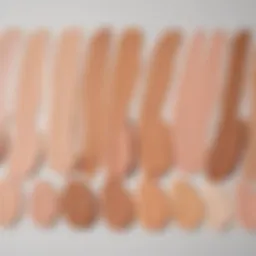 Swatches of Glossier Stretch Concealer shades