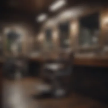 Modern barbershop ambiance with vintage charm