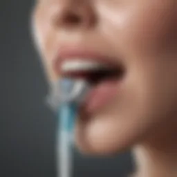 Modern water flosser in sleek design